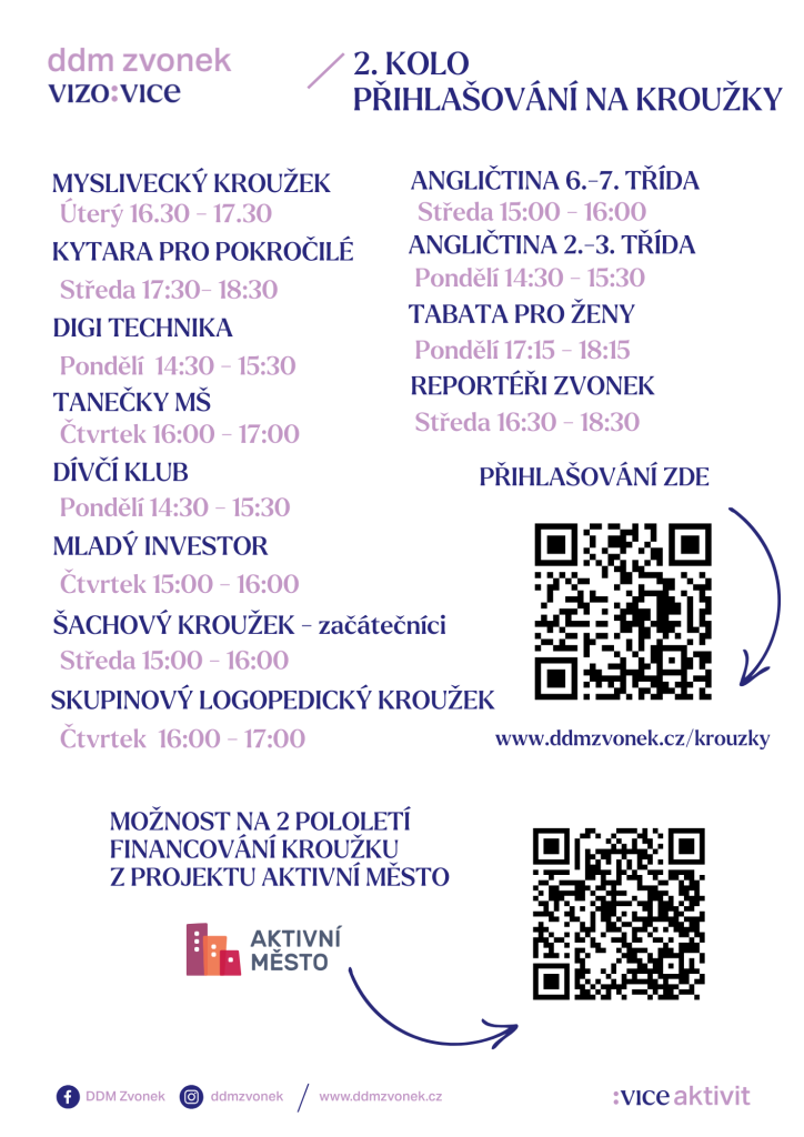 Přihlašování na 2 ploletí