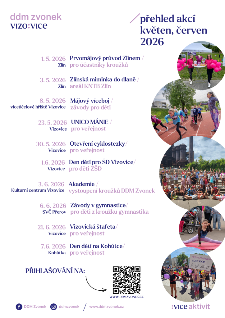 Přehled akcí na květen / červen