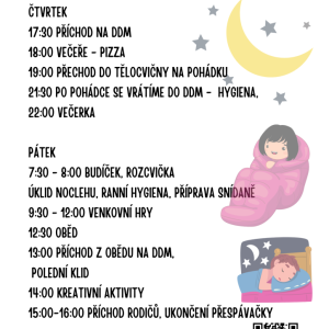 Noc a den v DDM - pololetní prázdniny 2026