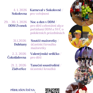 Přehled akcí na leden / únor